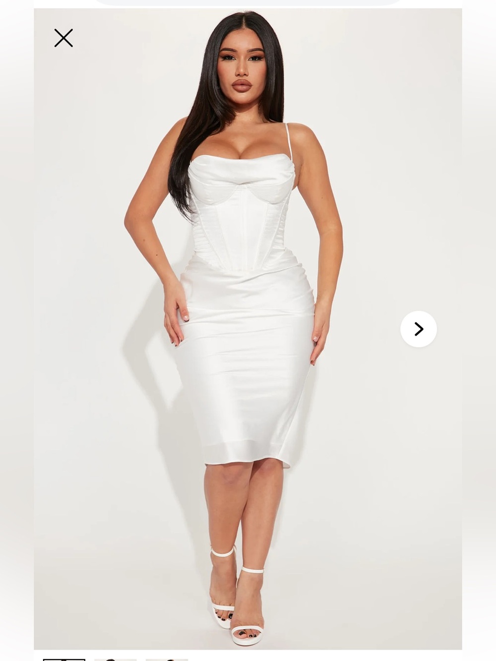 Fashion Nova Dress in White